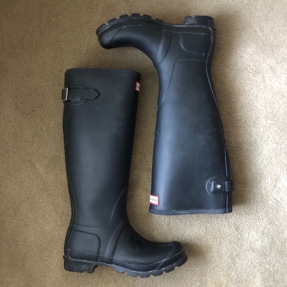 HUNTER original tall adjustable black rain boots - Picture 7 of 8